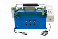 TWO-SHAFT TYPE SEMI-AUTOMATIC CLING FILM REWINDER