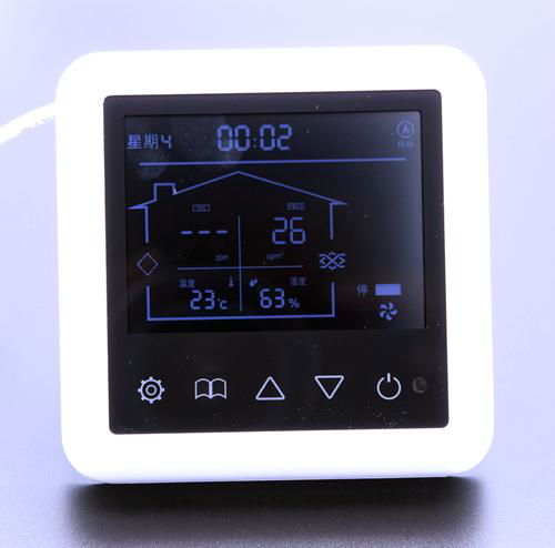 多合一智能新風控制器PM2.5/TVOC/溫濕度監測 4