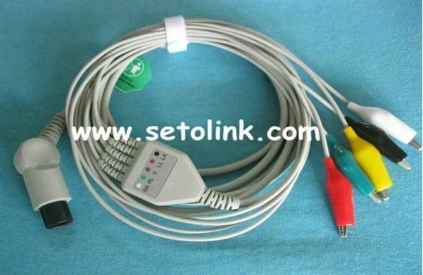 2012 NEW PROMOTION PRODUCT ECG CABLE 3 LEADS CLIP END 
