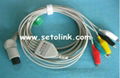 2012 NEW PROMOTION PRODUCT ECG CABLE 3 LEADS CLIP END 