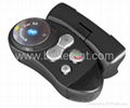 Steering wheel mounted bluetooth car kit