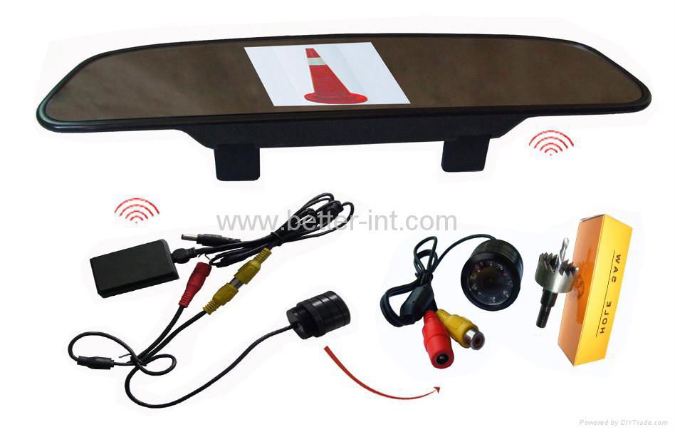 Wireless car rear view system