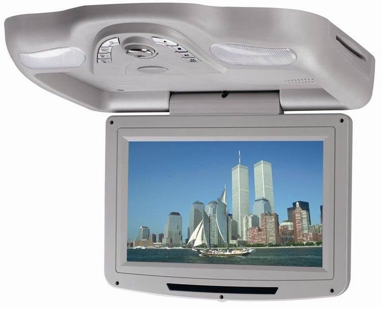 Roof mounted car dvd player