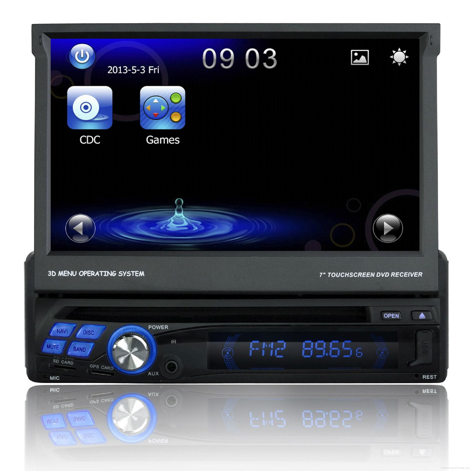 1 din 7 inch car dvd player 3