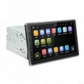 DVD car android with 10.1 inch touch screen and slide down monitor