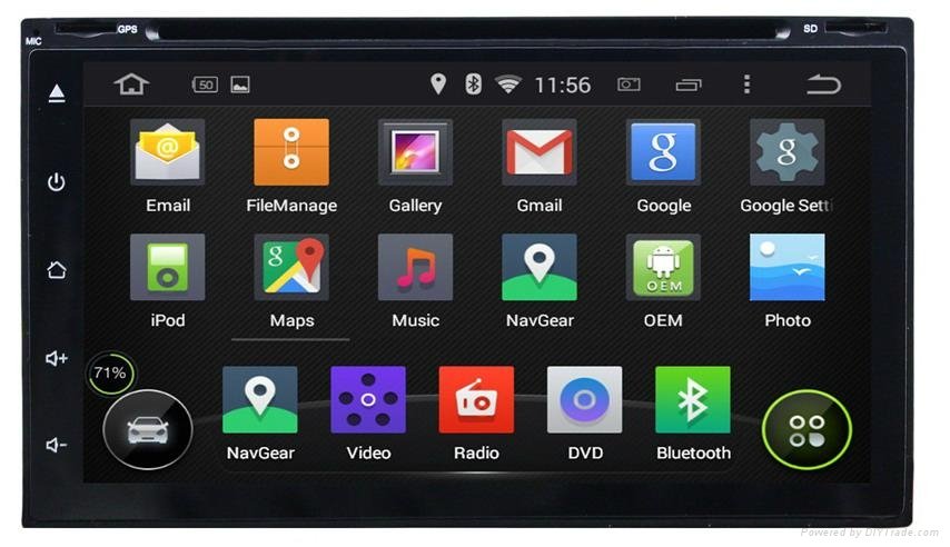 Car radio android 5.1.1 with 6.95 inch screen 2