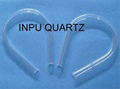 Clear quartz tube with half round part 2