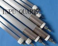 Far infared quartz heater elements and