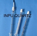 Quartz heate halogen lamp and halogen heater elements