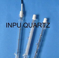 Quartz heate halogen lamp and halogen heater elements