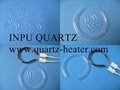 U sharp quartz tube for thermocouples 