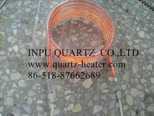 spiral carbon fiber quartz heater lamp