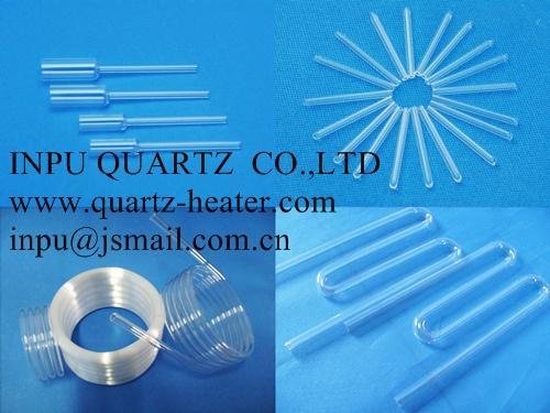 Fused quartz tube with further processing