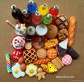 miniature cake bread icecream donut bicuit jewelry dollhouse fairy garden models