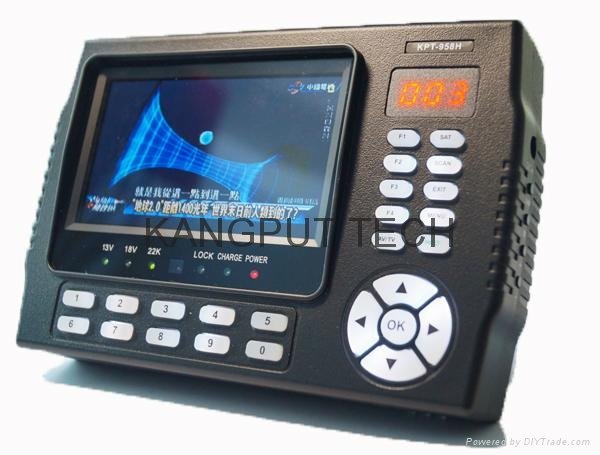 Factory Price HD Putout Satellite Finder For Signal Test & Signal Alarm KPT-958H 2