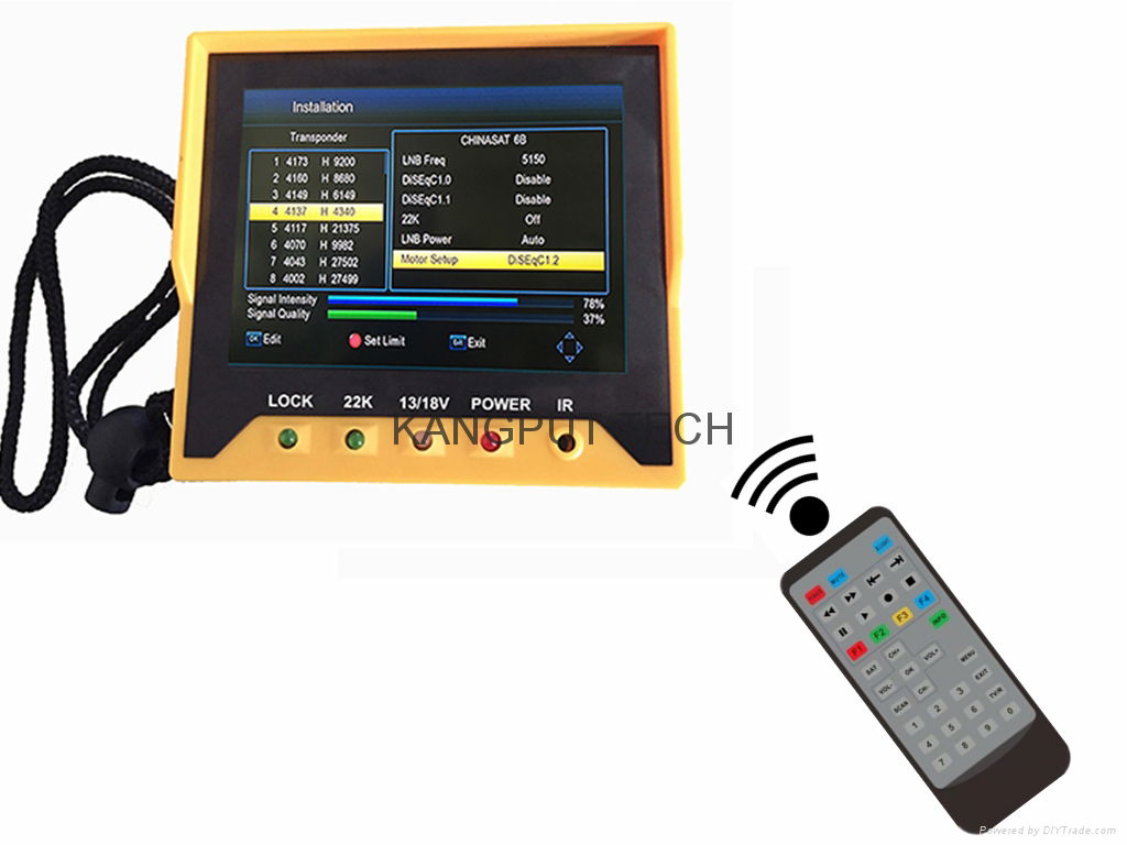 Small Satellite Finder KPT-356H Decoding HD Signal DVB-S2