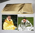 Portable Gold Color Emergency Thermal Rescue Blankets 4