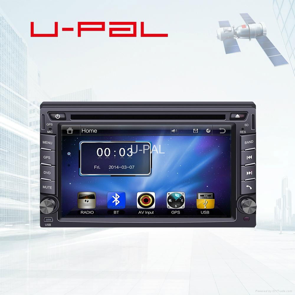 Double DIN In Dash GPS DVD Player for 6.2“ universal with Bluetooth A2DP and RDS