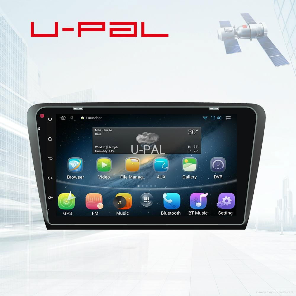 GPS Car Kit for Android Skoda Octavia 2015 with 10.1" Big screen and Mirror Link