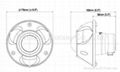 Bi-Xenon HID Universal Projector Headlamp-Circle Type 5