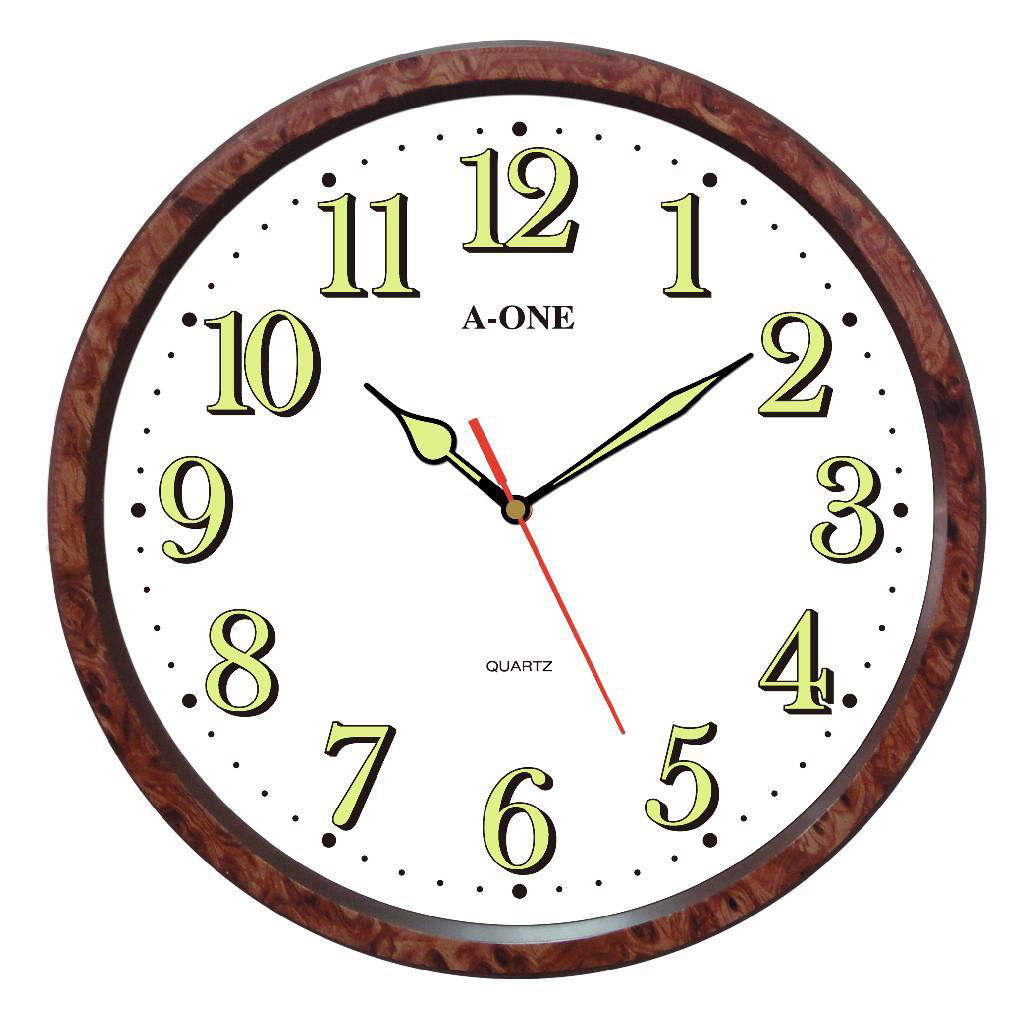 TG-0567 Luminous Number Wall Clock 2