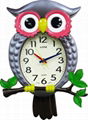 TG-0255 Owl Shape Wall Clock