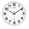 TG-0260 Quiet 3D Stick-on Number Wall Clock(black) 1