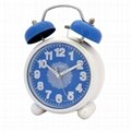 TG-0159 Colorful Aluminum Twin Bell Alarm Clock 2