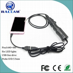 otg android endoscope with 5.5mm camera head 1m/2m/3.5m/5m snake tube optional