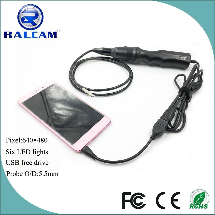 otg android endoscope with 5.5mm camera head 1m/2m/3.5m/5m snake tube optional 2