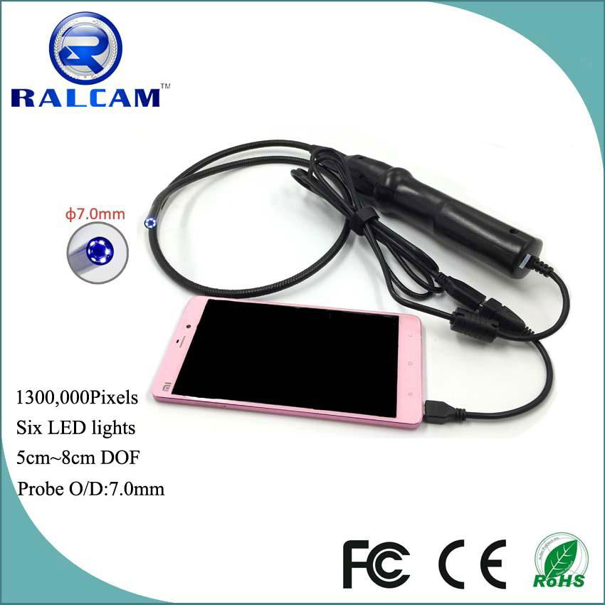 Waterproof 1.3MP USB Handheld Android Borescope Camera 2