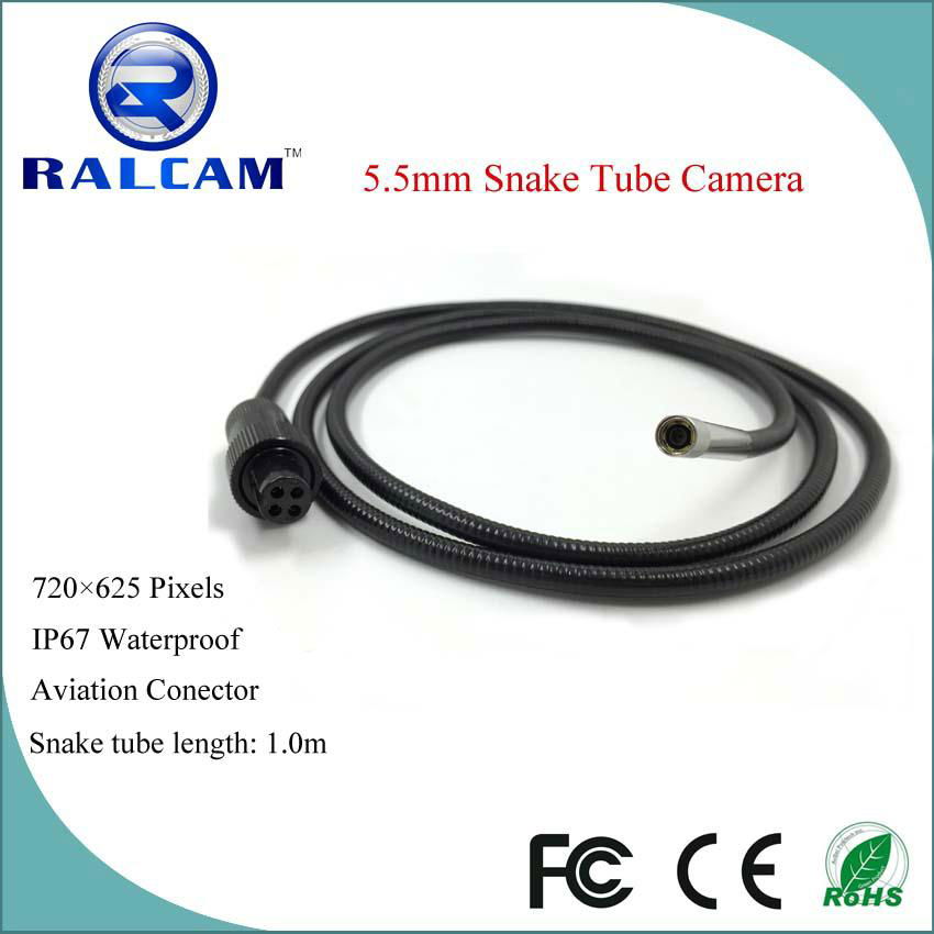 D5.5mm flexible snake tube camera for 4pin or 5pin connector dispaly screen 2