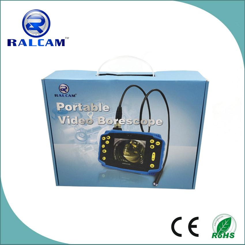 3.5'' LCD Monitor 180 degree Rotation video borescope with rechargeable battery 5