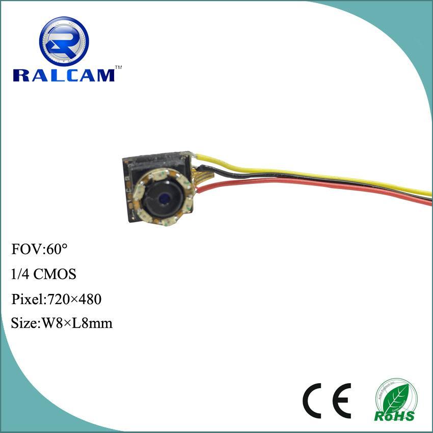 1/4" CMOS American OV Sensor 8mm*8mm mini surveillance camera module