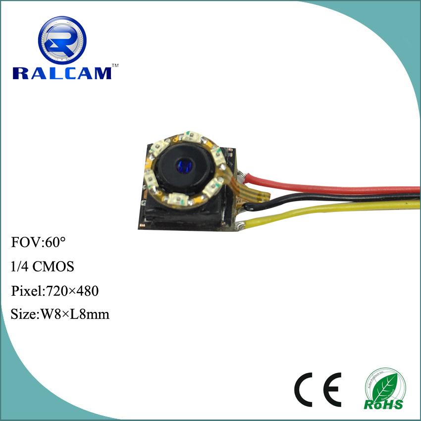 1/4" CMOS American OV Sensor 8mm*8mm mini surveillance camera module 4