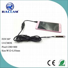 lens on side 1mp 12mm diameter android endoscope camera