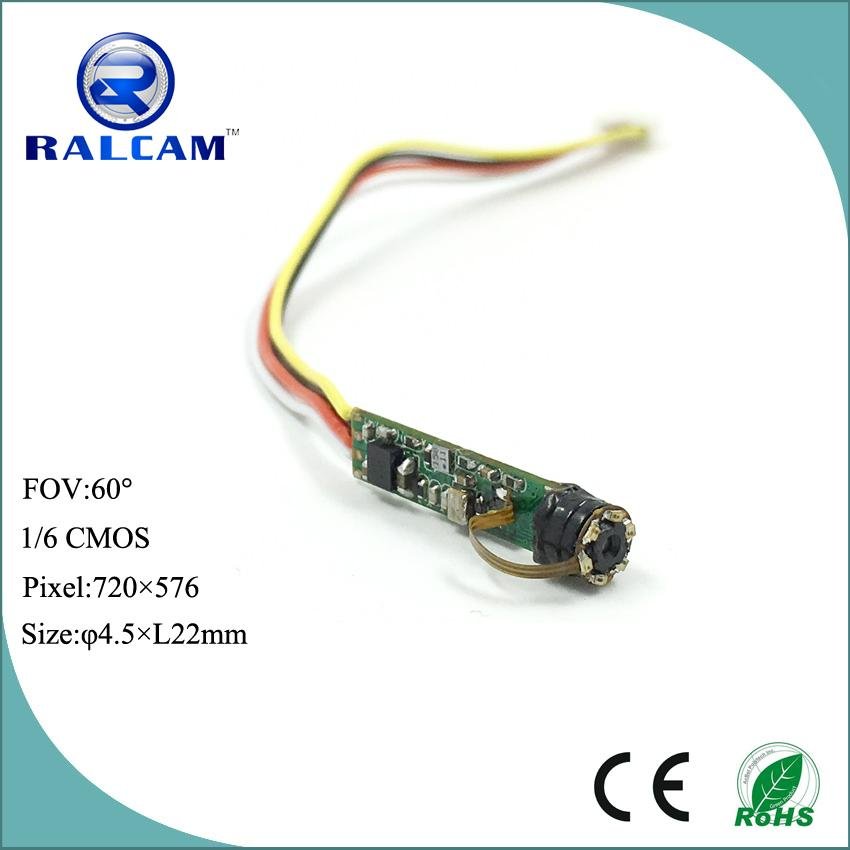 Hot selling 1m-5m focusing 4.5mm camera module with 10M cable 