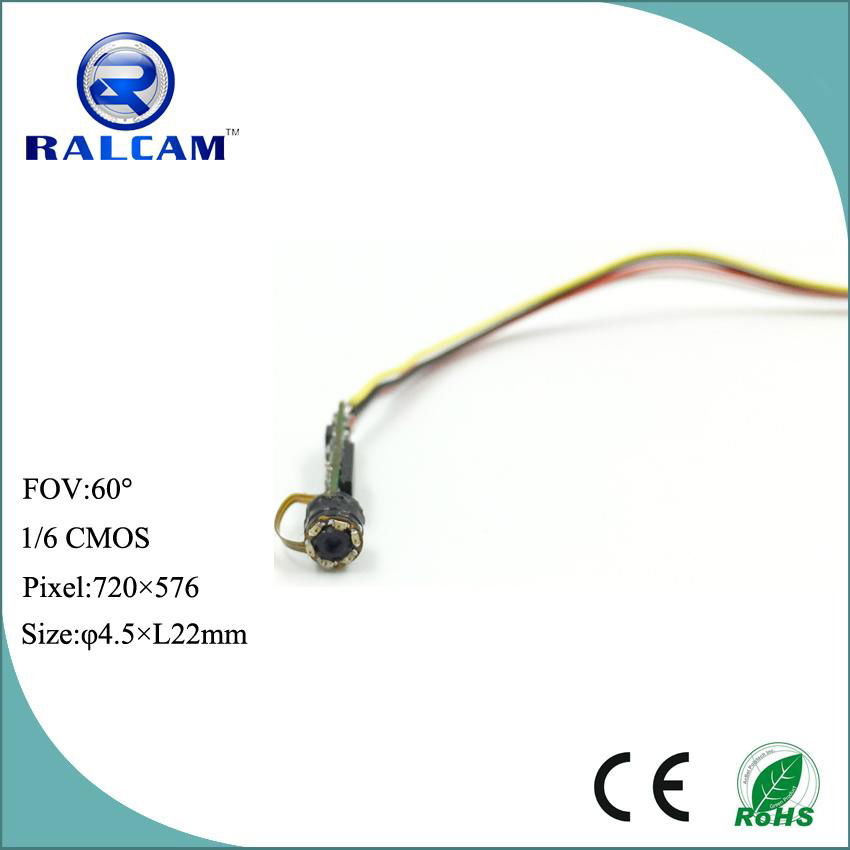 Hot selling 1m-5m focusing 4.5mm camera module with 10M cable  2