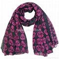 polyester voile scarf