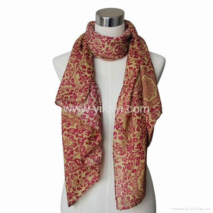 cotton/linen voile scarf