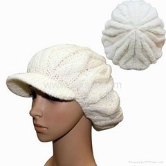 ladies fashion knitted cap