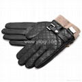 men's fashion goatskin leather gloves