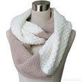 acrylic knitted infinity scarf 1