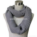 acrylic knitted infinity scarf 3