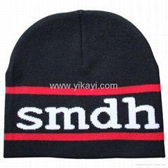 acrylic knitted cap