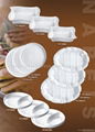 white ceramic wave dish chinese tableware 4