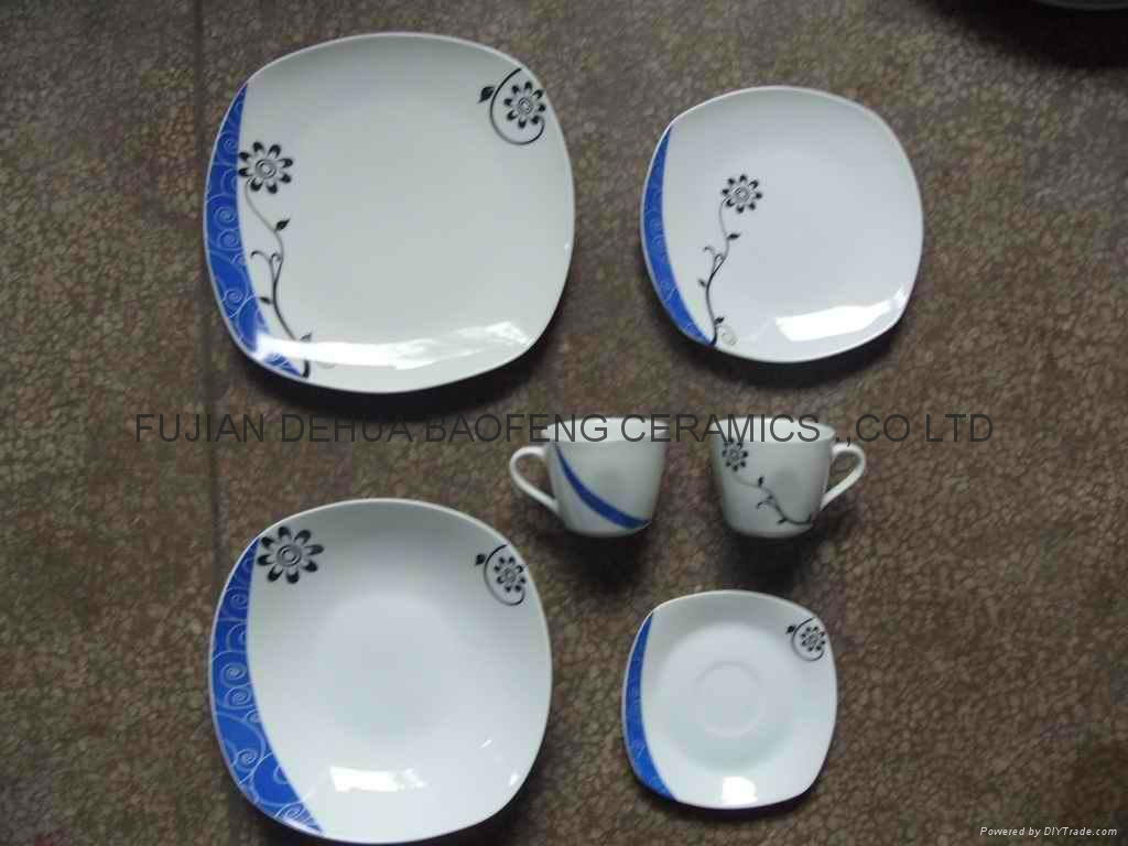 Printing Porcelain Ceramic Salad Bowl With Gold Line, Ceramic Bowls 2