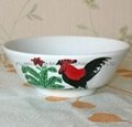 wholesale rooster bowl salad bowl ceramic bowl soup bowl mug plate FDA SGS
