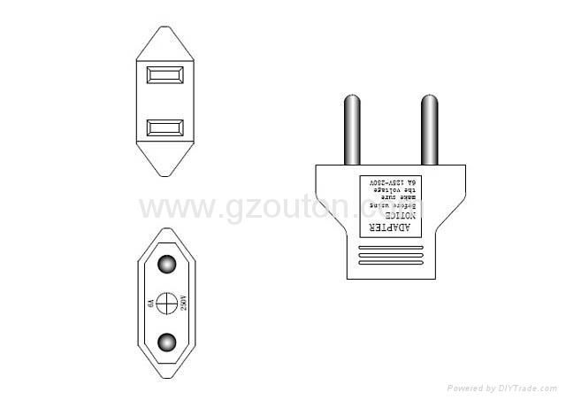 US To EU Plug Adaptor   （OT-301） 3