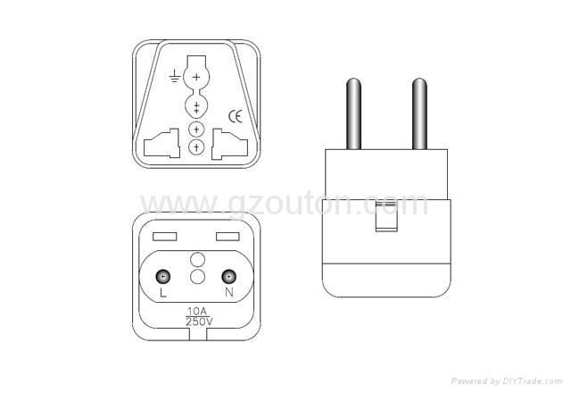 歐洲轉換插頭WD-9C 3